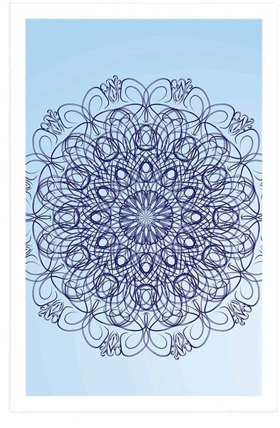 Plakát abstraktní květinová Mandala