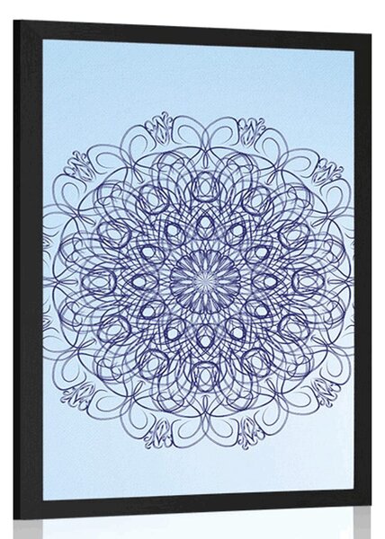 Plakát abstraktní květinová Mandala