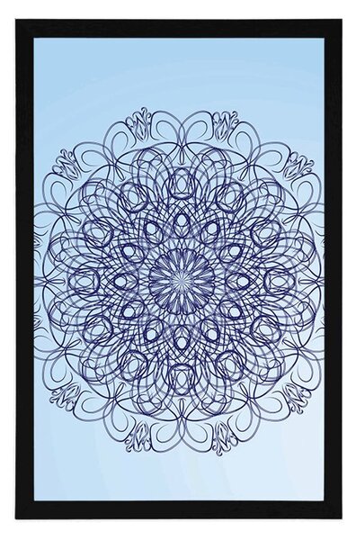 Plakát abstraktní květinová Mandala