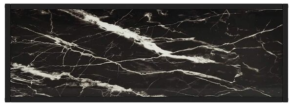 Konzolový stolek černý 100 x 35 x 75 cm tvrzené sklo 322814