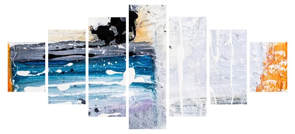 Obraz - Abstraktní tahy (210x100 cm)