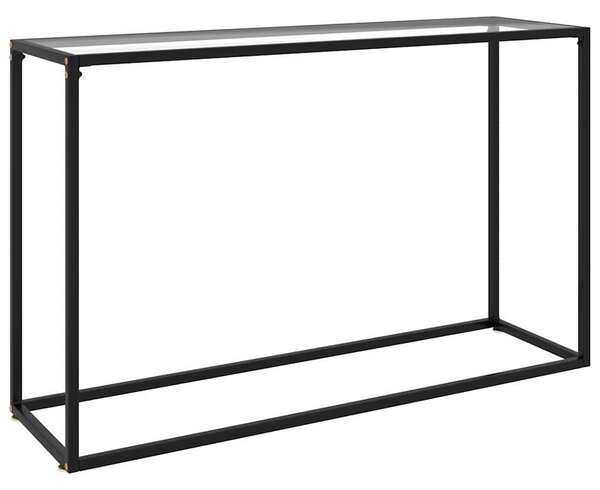 Konzolový stolek průhledný 120 x 35 x 75 cm tvrzené sklo 322815