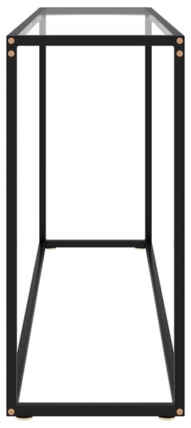 Konzolový stolek průhledný 120 x 35 x 75 cm tvrzené sklo 322815