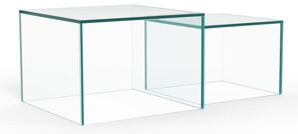 Actona Sada 2 ks konferenčních stolků Dice čirá