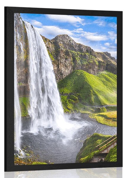 Plakát vodopád Seljalandsfoss