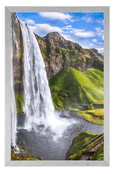 Plakát vodopád Seljalandsfoss