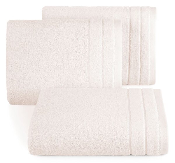 Bavlněný froté ručník s proužky DAMIAN 50x90 cm, světle růžová, 500 gr Mybesthome Varianta: ručník - 1 kus 50x90 cm