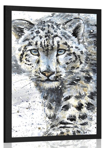 Plakát kreslený leopard