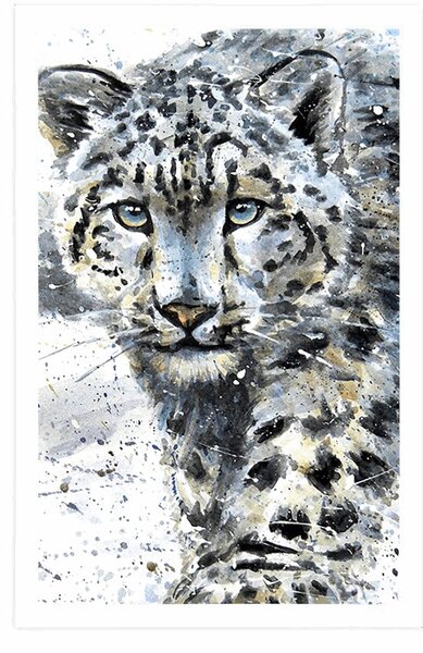Plakát kreslený leopard