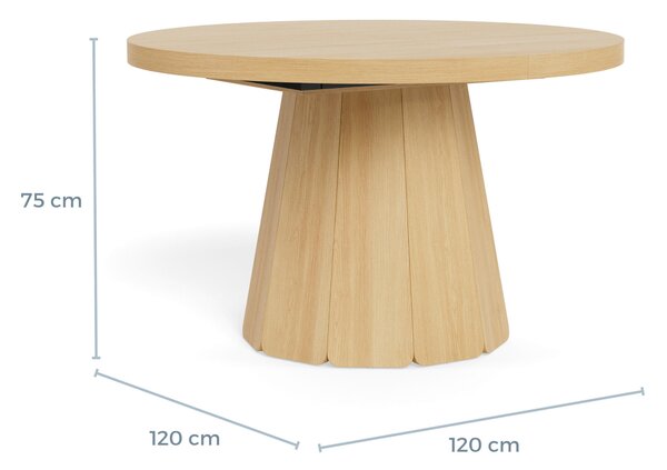 JÍDELNÍ STŮL, barvy dubu, 120/75 cm MID.YOU - Jídelní stoly, Online Only