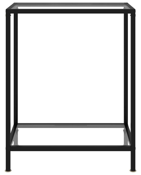 Konzolový stolek transparentní 60 x 35 x 75 cm tvrzené sklo 322827