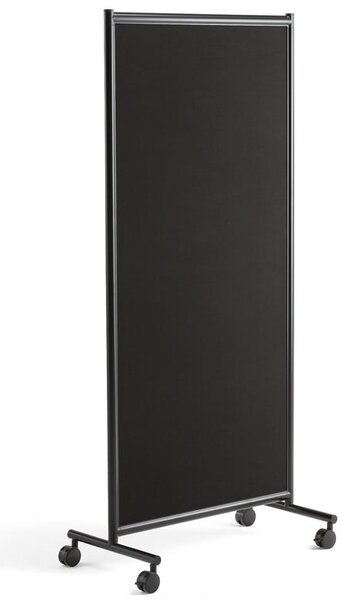 AJ Produkty Mobilní nástěnka/paraván MIRANDA, černá