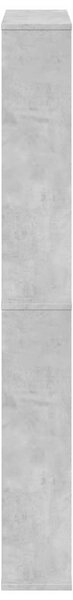 Botník se zrcadlem 4patrový betonově šedý 63 x 17 x 134 cm 3228275
