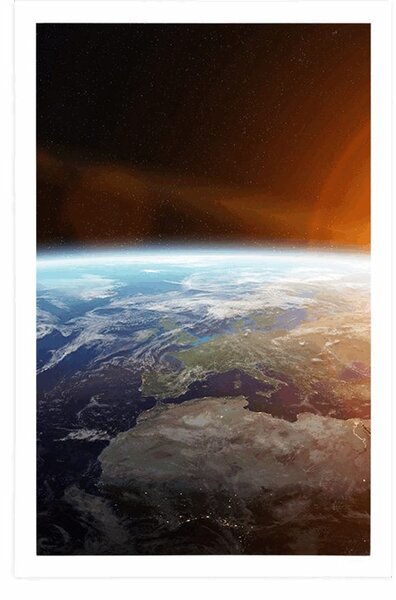 Plakát pohled na planetu z vesmíru