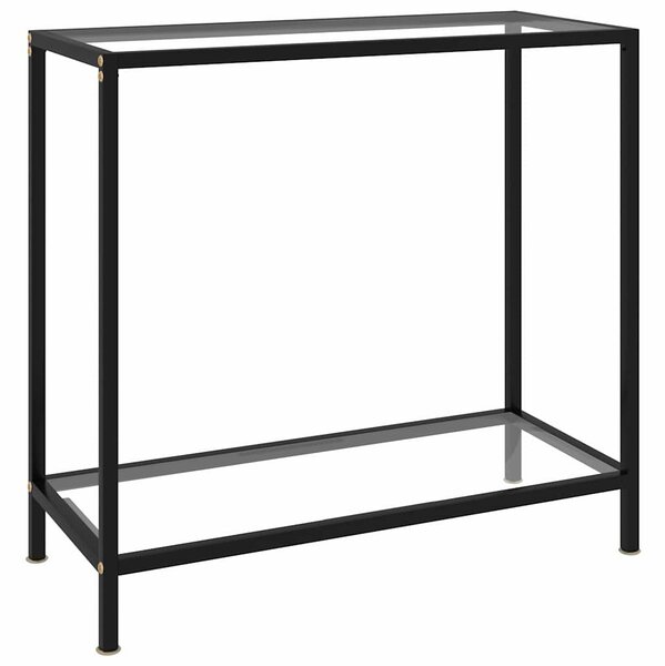 Konzolový stolek transparentní 80 x 35 x 75 cm tvrzené sklo 322831