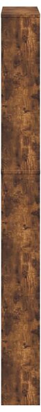Botník se zrcadlem 5patrový kouřový dub 63 x 17 x 169,5 cm 3228283