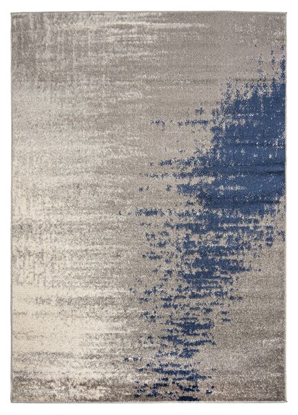 Makro Abra Moderní kusový koberec SPRING H170A Tmavě šedý modrý Rozměr: 80x150 cm