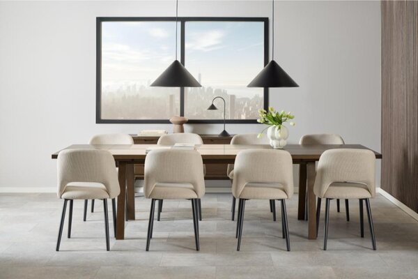 Actona Sada 2 ks prodlužujících desek k jídelnímu stolu A-Line 95x42 cm dub kouřový