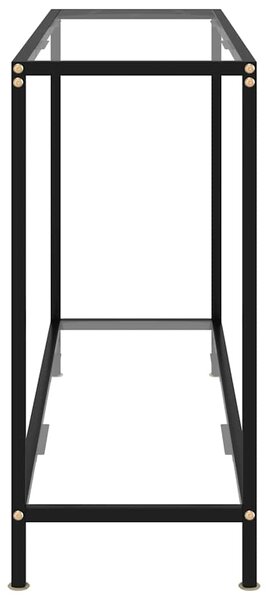 Konzolový stolek průhledný 120 x 35 x 75 cm tvrzené sklo 322839