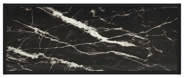 TV stolek černý s černým mramorovým sklem 100 x 40 x 40 cm 322858