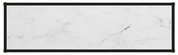 Konzolový stolek bílý 120 x 35 x 75 cm tvrzené sklo 322841
