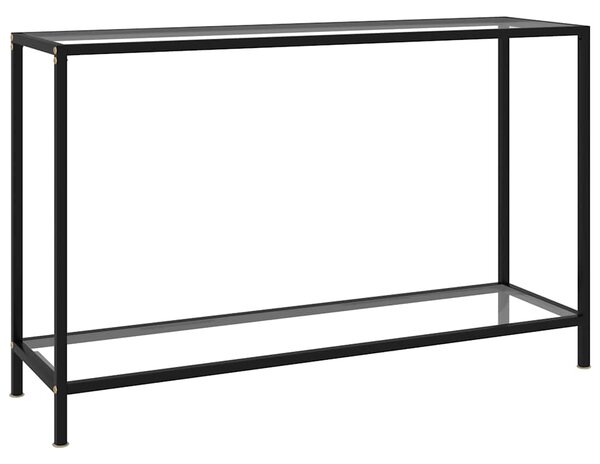 Konzolový stolek průhledný 120 x 35 x 75 cm tvrzené sklo 322839