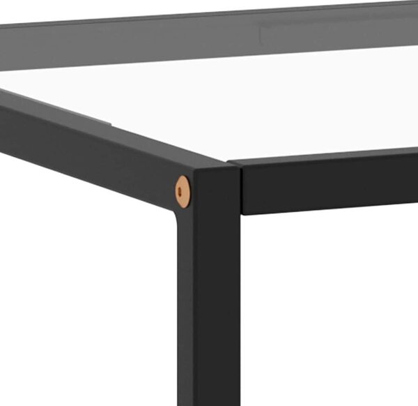 Konferenční stolek černý s tvrzeným sklem 100 x 50 x 35 cm 322879
