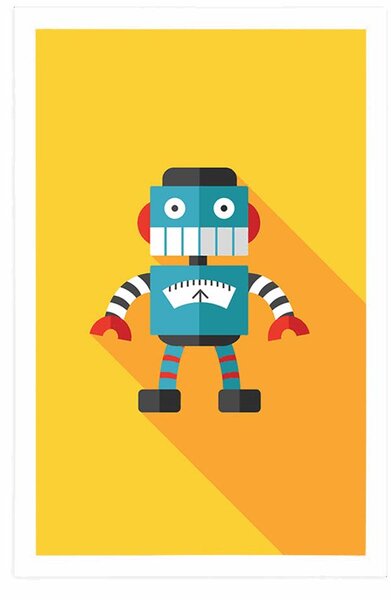 Plakát veselý robot