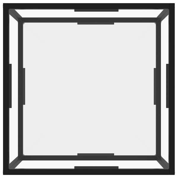 Konferenční stolek průhledný 60 x 60 x 35 cm tvrzené sklo 322887