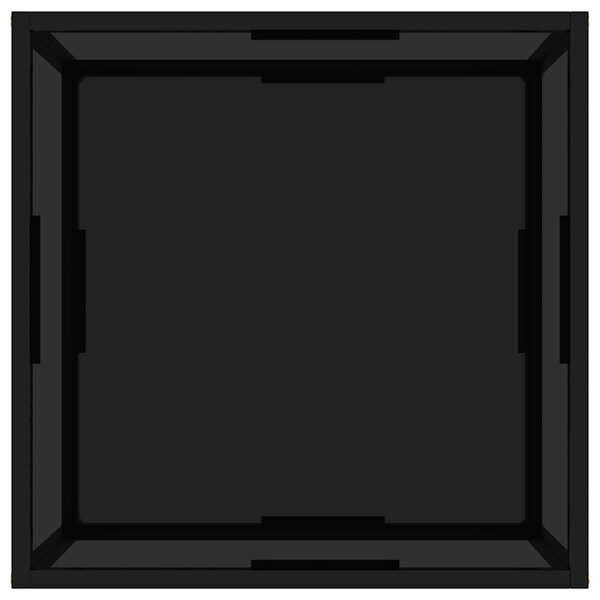 Konferenční stolek černý 60 x 60 x 35 cm tvrzené sklo 322888