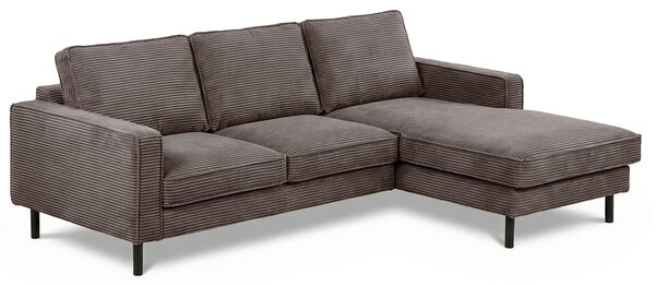 ROHOVÁ SEDAČKA, textil, šedohnědá Livetastic - Sedací soupravy, Online Only