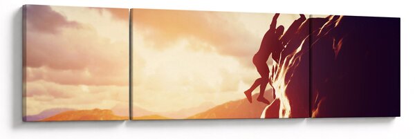 Obraz - Horolezci (170x50 cm)