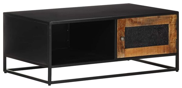 Konferenční stolek 90 x 50 x 35 cm hrubé mangovníkové dřevo 323149