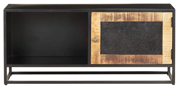 TV stolek 90 x 30 x 40 cm hrubé mangovníkové dřevo 323150