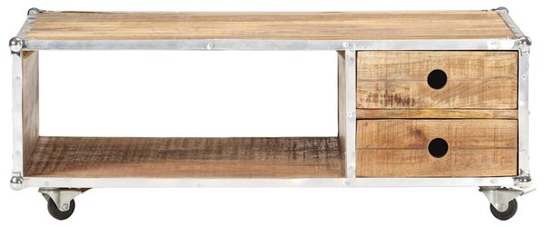 Konferenční stolek 89 x 59 x 33 cm masivní hrubý mangovník 323408