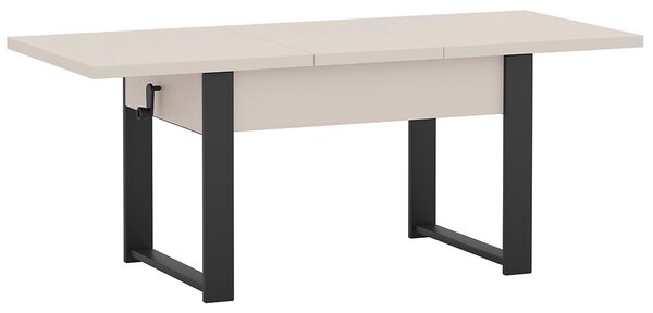 Rozkládací polohovací konferenční stolek HOGO 3v1 | 120-157x62,5-74,5x67 cm | síla horní desky 32 mm | kašmír/černé nohy