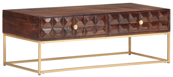 Konferenční stolek 112 x 50 x 40 cm masivní mangovníkové dřevo 323405