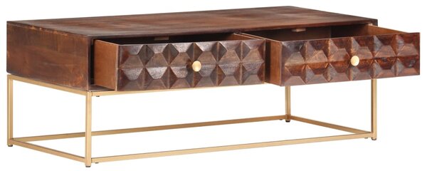 Konferenční stolek 112 x 50 x 40 cm masivní mangovníkové dřevo 323405