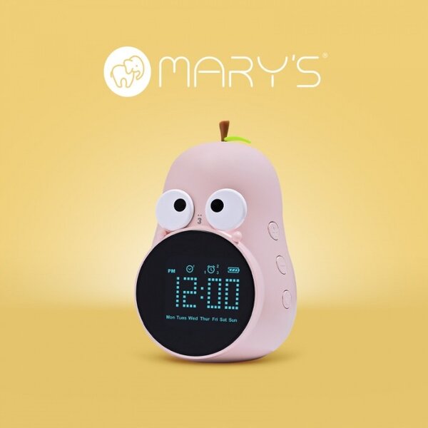 MARY'S Budík Hruška Růžová