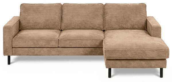 ROHOVÁ SEDAČKA, textil, světle hnědá Livetastic - Sedací soupravy, Online Only
