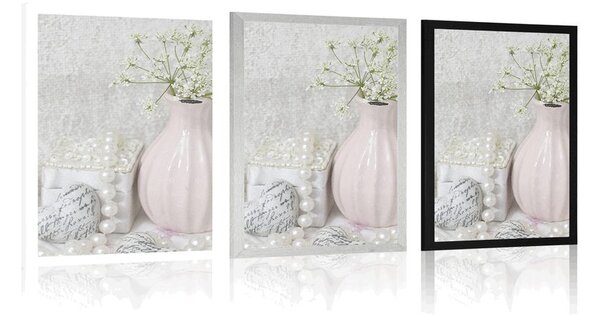 Plakát luxusní Shabby Chic zátiší