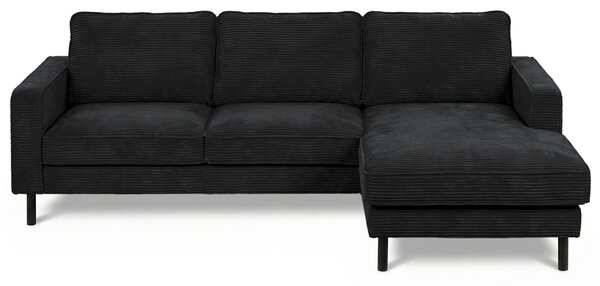 ROHOVÁ SEDAČKA, textil, černá Livetastic - Sedací soupravy, Online Only