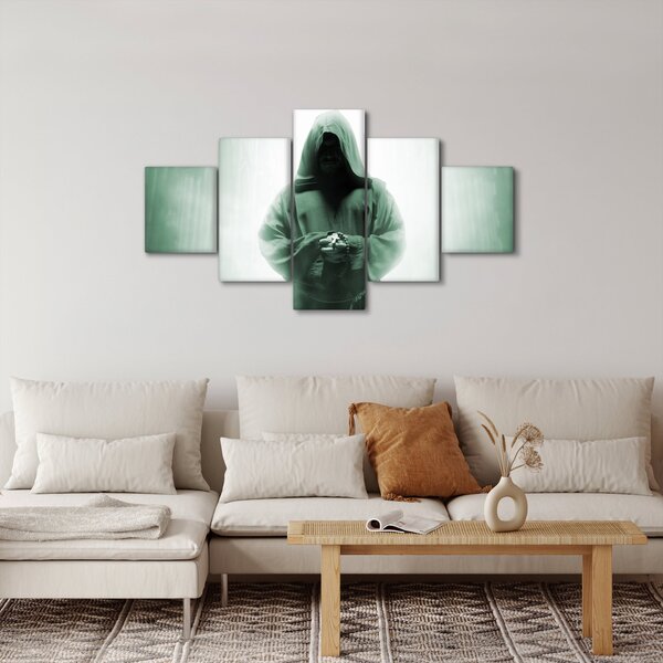 Obraz - Mnich v temnu (125x70 cm)