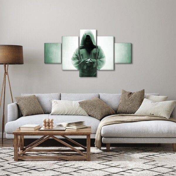 Obraz - Mnich v temnu (125x70 cm)
