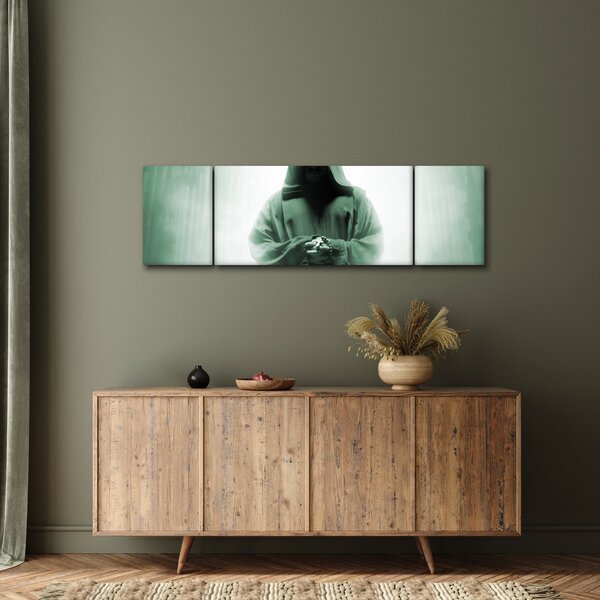 Obraz - Mnich v temnu (170x50 cm)