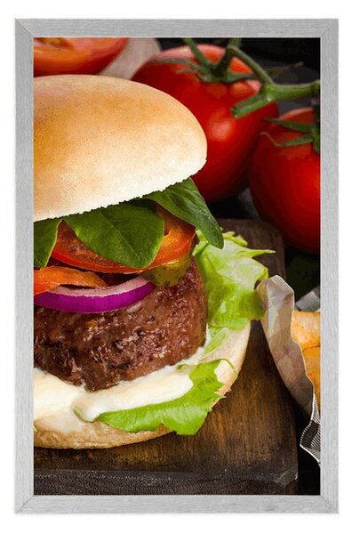 Plakát americký hamburger