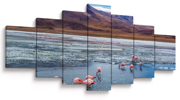 Obraz - Plameňáci (210x100 cm)