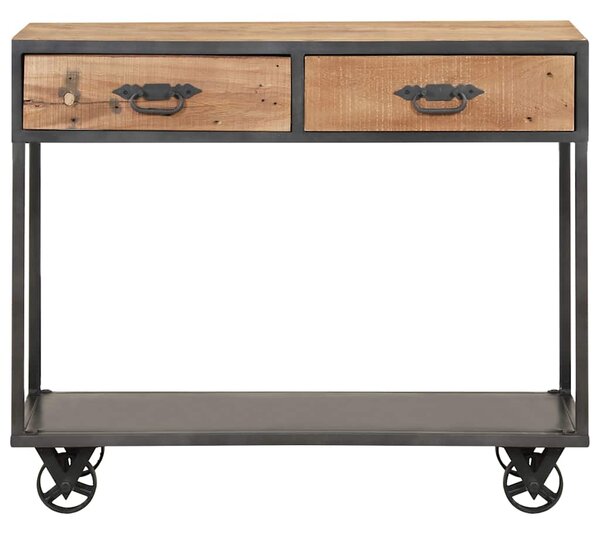 Konzolový stolek 90 x 35 x 74 cm masivní recyklované dřevo 323516