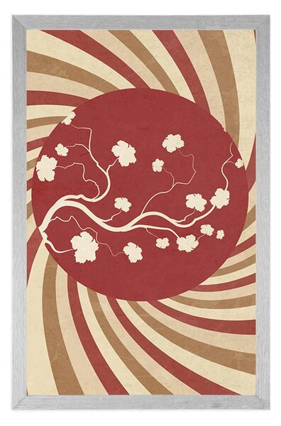 Plakát asijské grunge pozadí