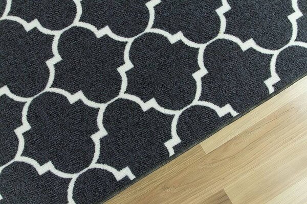 Makro Abra Kusový koberec Clover 29 tmavě šedý Rozměr: 150x300 cm
